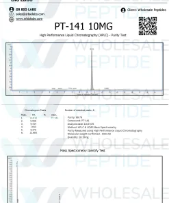 Certificate of Analysis for PT-141 10mg 10/27/25